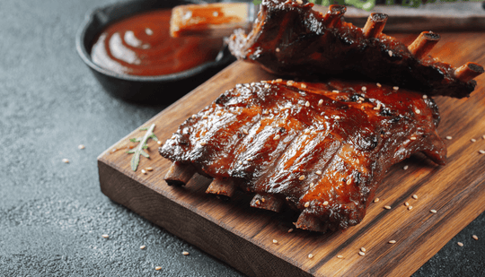 Random Harvest Truffle Hot Sauce Marinated Ribs