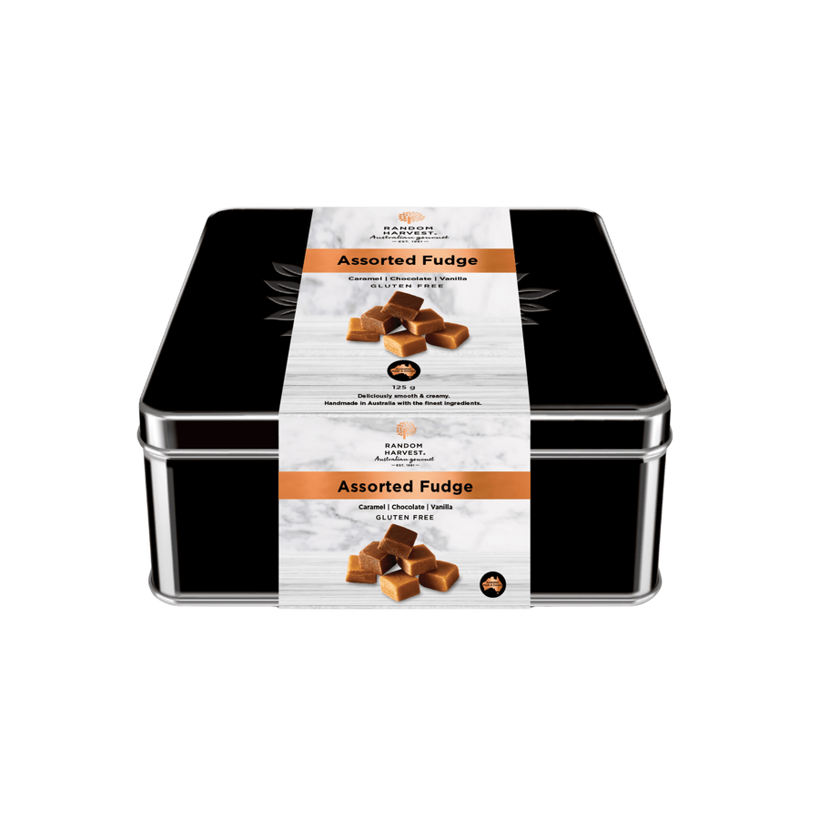 Random Harvest Gift Box Assorted Fudge Tin 125g