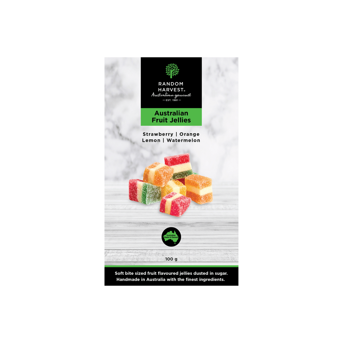 Australian Fruit Jellies 100g| Australian Made| Random Harvest