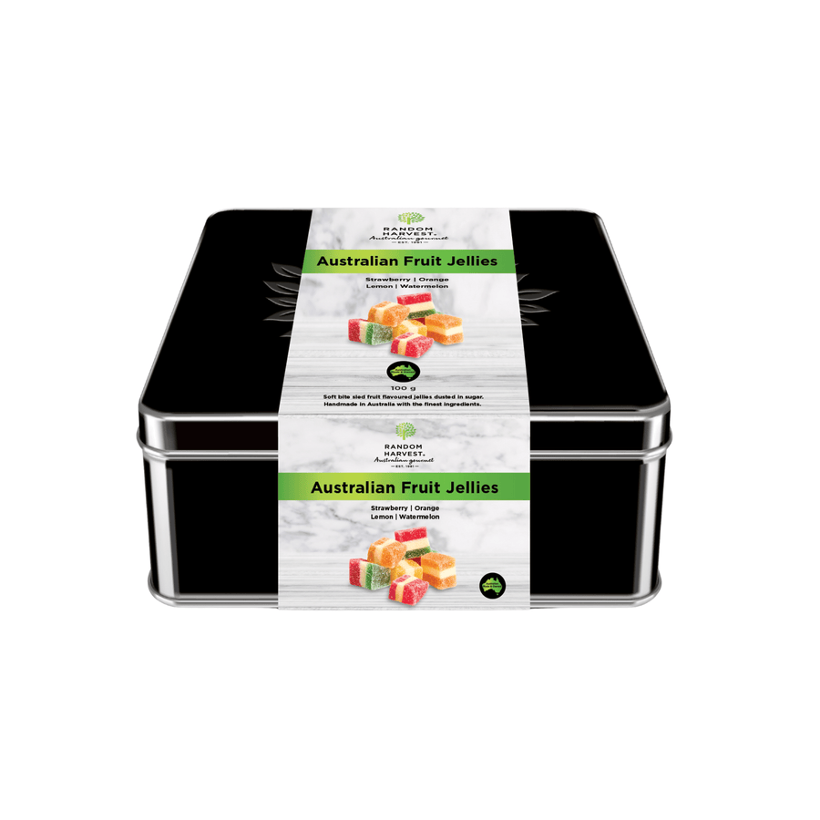 Random Harvest Gift Box Australian Fruit Jellies Tin 100g