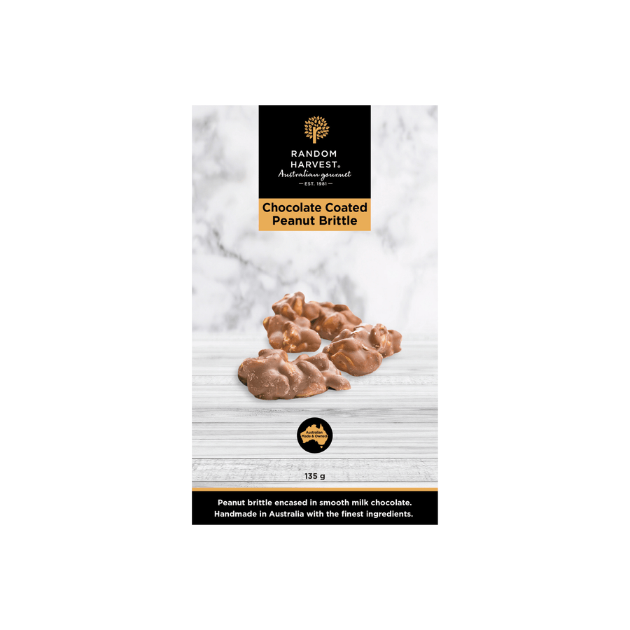 Random Harvest Fudge & Crunch Chocolate Coated Peanut Brittle 135g