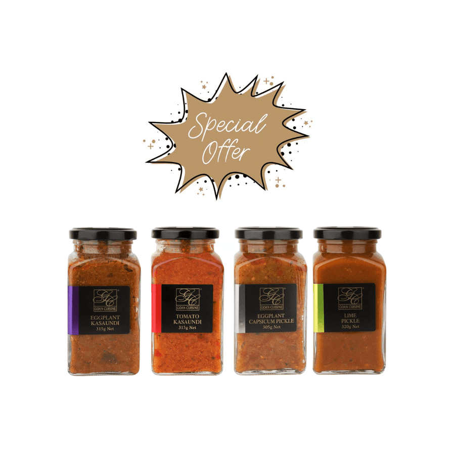 Random Harvest Goan Cuisine Brand Condiments Variety Pack