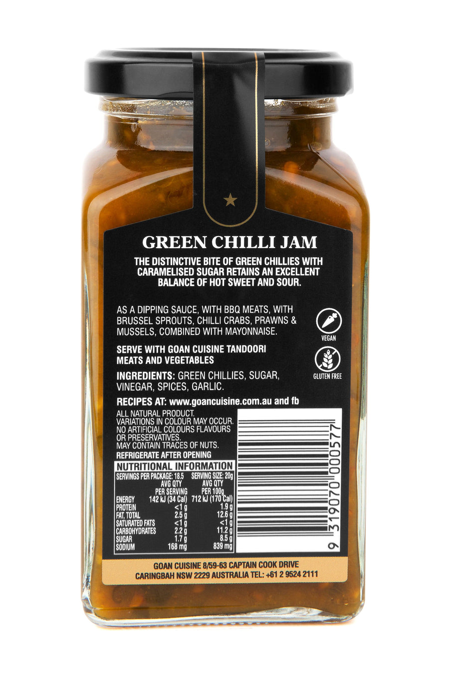 Goan Cuisine Goan Cuisine Brand Green Chilli Jam 360g