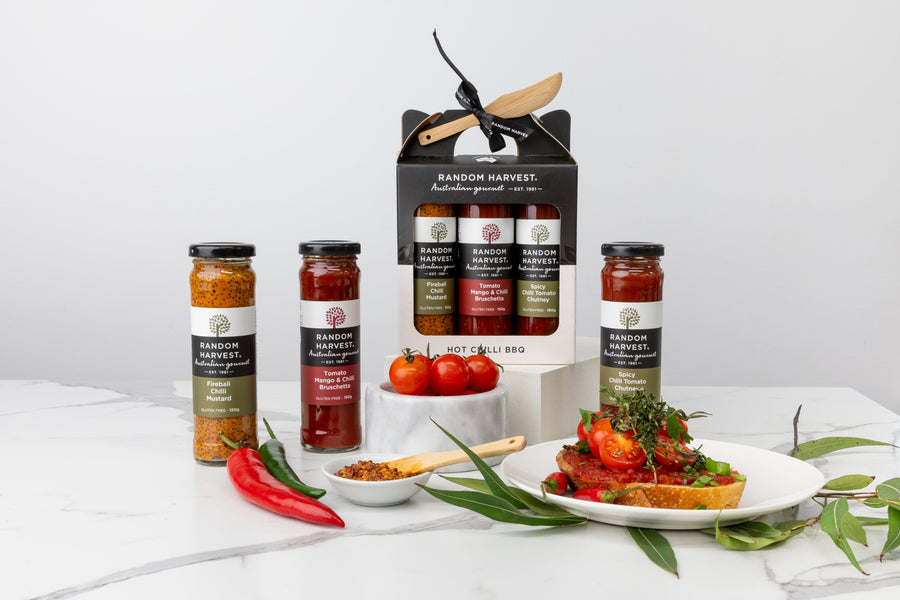 Random Harvest Gift Box Chilli BBQ Carry Case Gift Pack