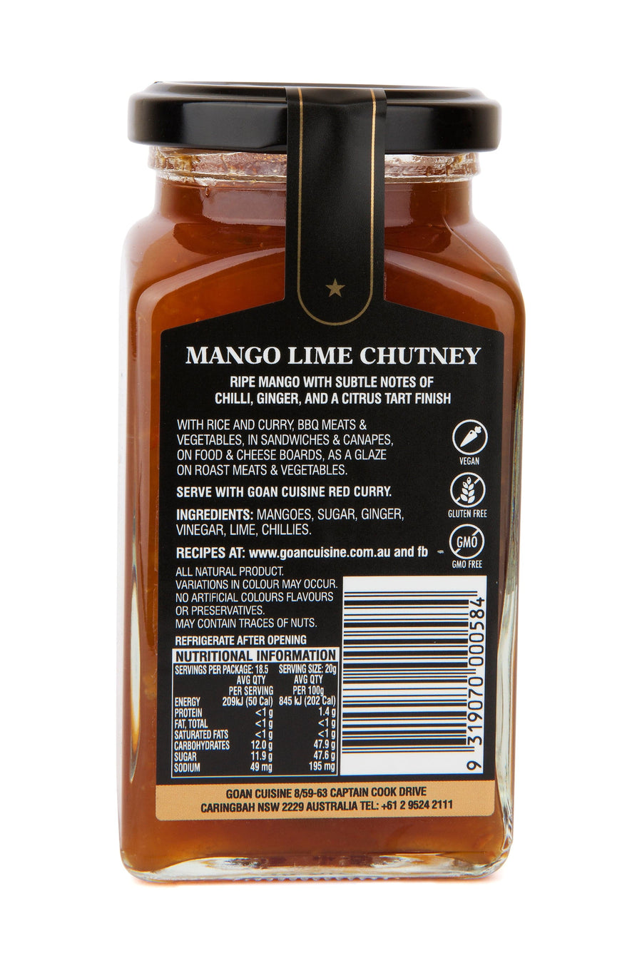 Goan Cuisine Goan Cuisine Brand Mango Lime Chutney 370g
