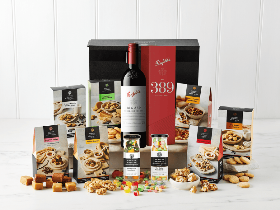 Random Harvest Penfolds Penfolds Bin 389 with Delights Hamper