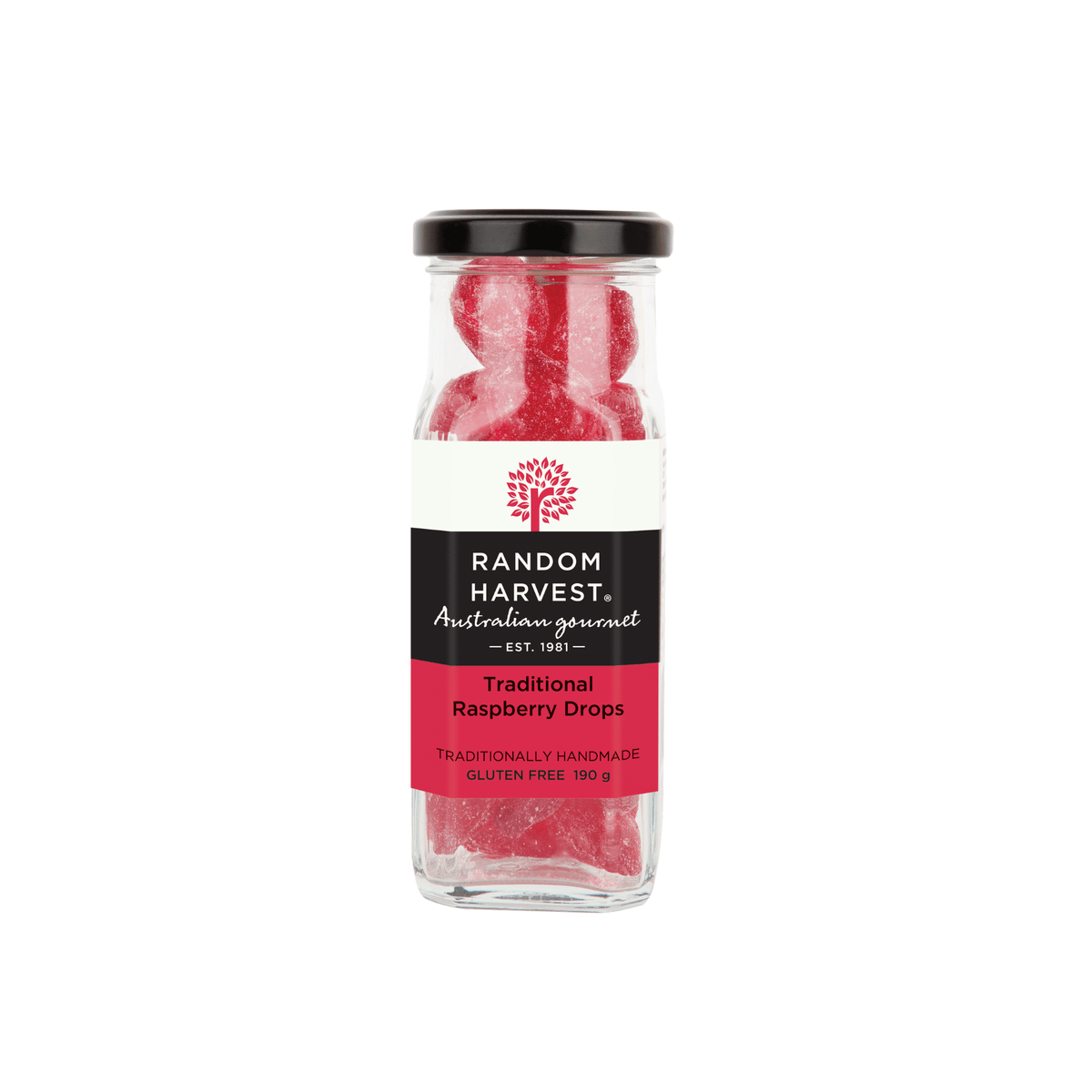 Traditional Raspberry Drops Rock Candy | Random Harvest