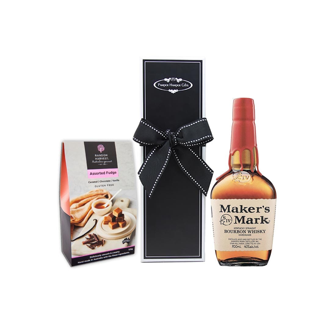 Random Harvest Whisky Makers Mark and Handmade Fudge Hamper