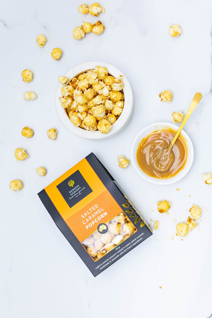 Random Harvest Fudge & Crunch Salted Caramel Popcorn 70g