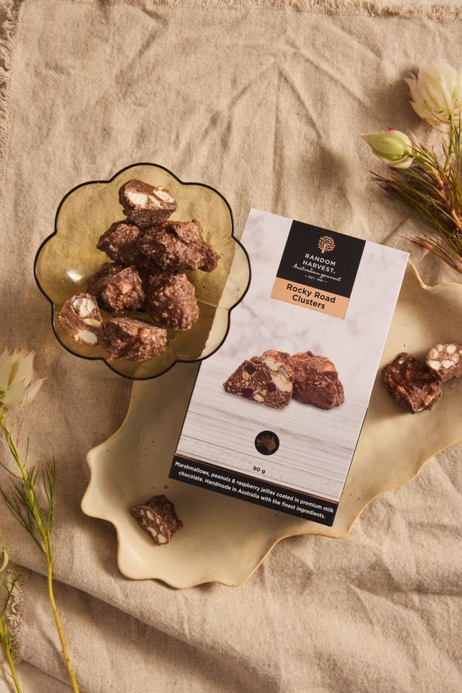 Rocky Road Clusters in Christmas Packaging