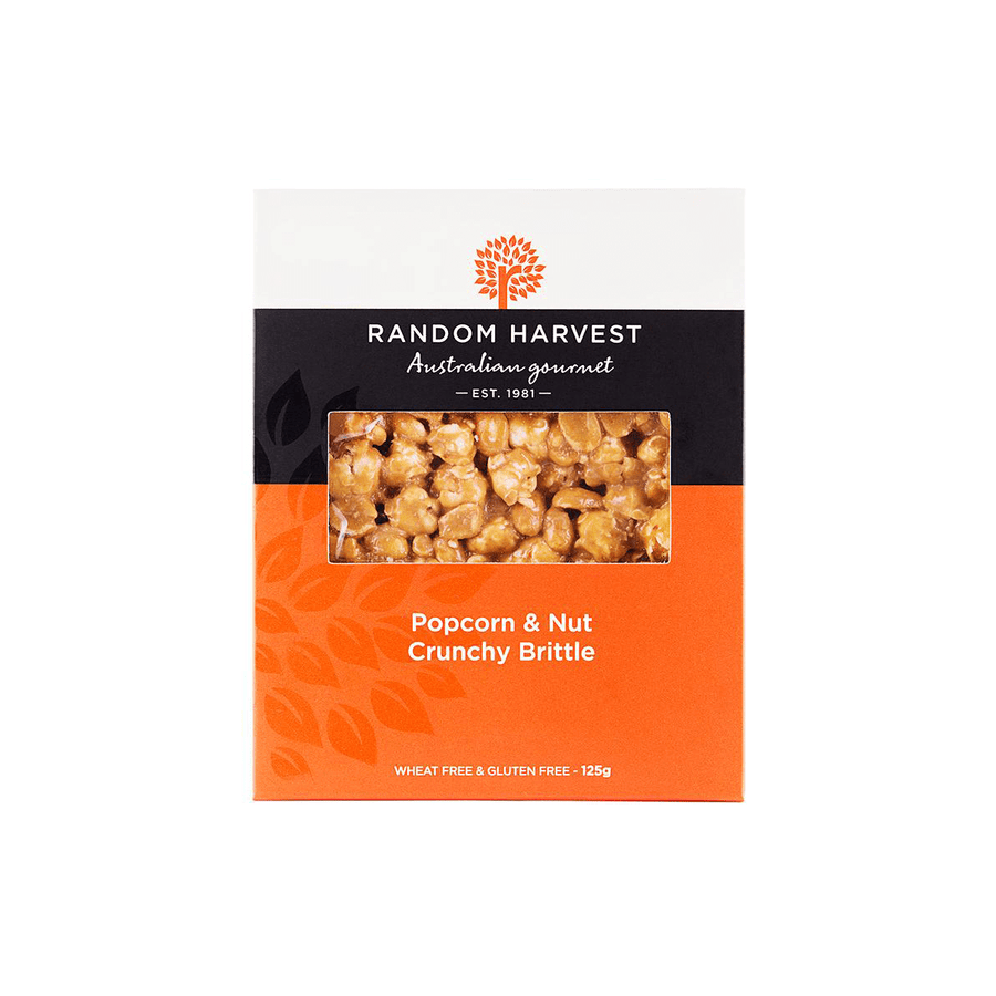 Random Harvest Popcorn & Nut Crunchy Peanut Brittle 125g
