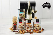 Random Harvest Wine Hamper White Wine with Nibbles Gourmet Hamper